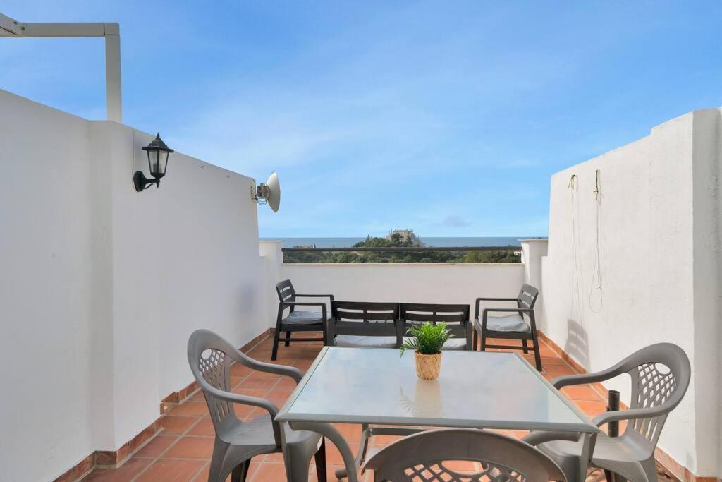 Duplex Con Vistas Al Mar, Piscina Y Gimnasio - Las Abejeras 226 Estepona Buitenkant foto
