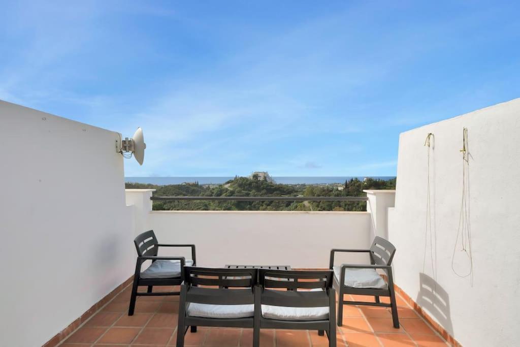 Duplex Con Vistas Al Mar, Piscina Y Gimnasio - Las Abejeras 226 Estepona Buitenkant foto